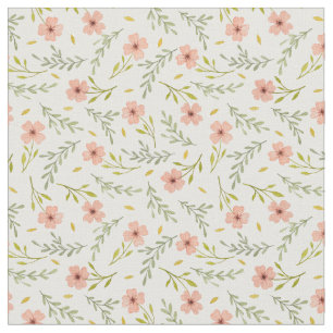 Zartes Wasserfarben-Blumenmuster in Pastell Stoff