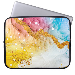 Zartheit in Pastellfarben. Einzigartige Kreativitä Laptopschutzhülle