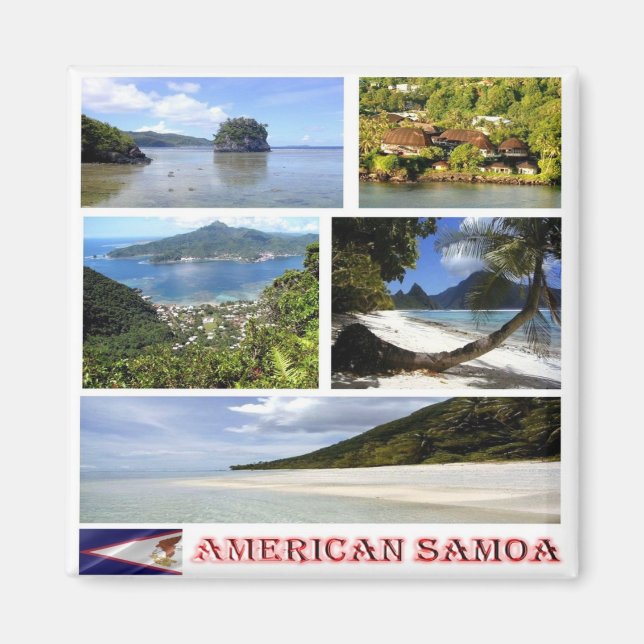 zAS003 AMERICAN SAMOA, Oceania, Fridge Magnet (Vorne)
