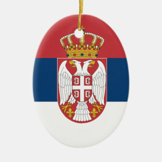 Zastava Srbije, serbische Flagge Keramik Ornament