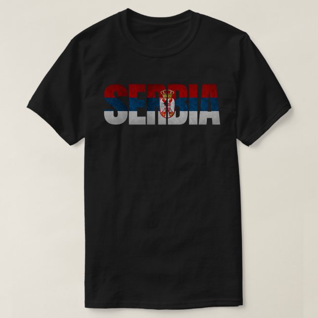 Zastava Srbije / Serbische Flagge T-Shirt (Design vorne)