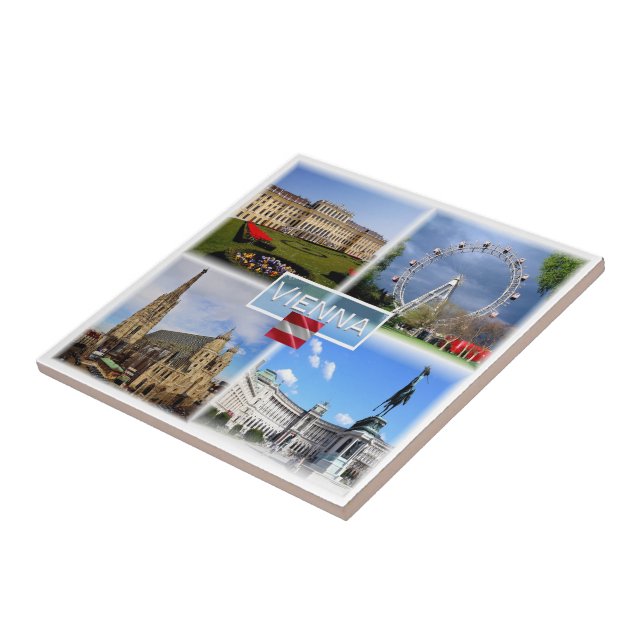 zAT003 VIENNA Schloss Schonbrunn Prater Funfair, Fliese (Seite)