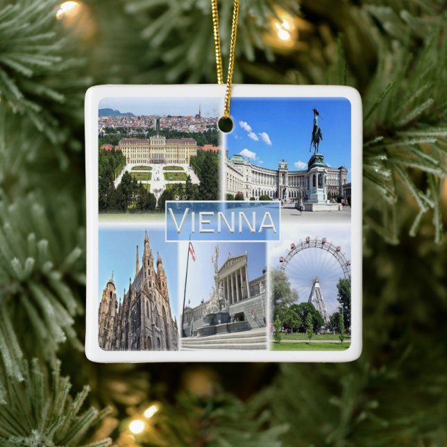 zAT005 WIEN, Österreich, Europa, Keramik Keramikornament (Baum)