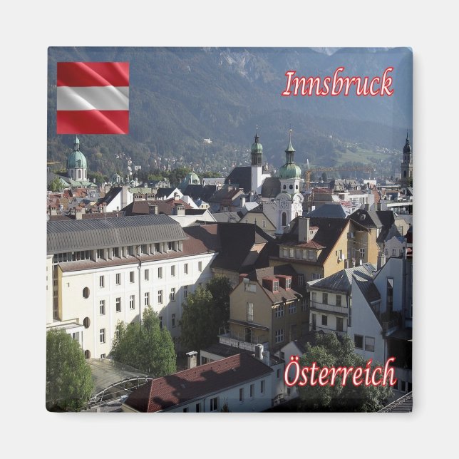 zAT018 INNSBRUCK Österreich - Kühlschrank Magnet (Vorne)