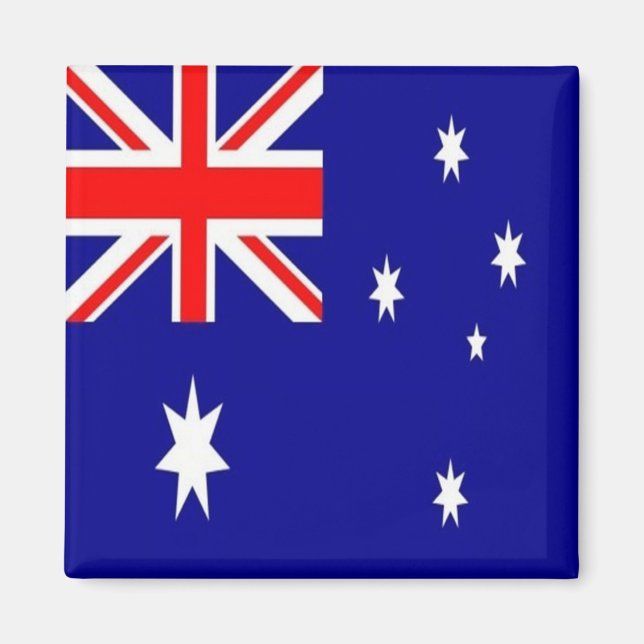 zAU002 AUSTRALISCHE FLAG, Ozeanien, Kühlschrank Magnet (Vorne)