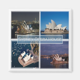 ZAU010 SYDNEY, OPERA HOUSE, Australien, Kühlschran Magnet