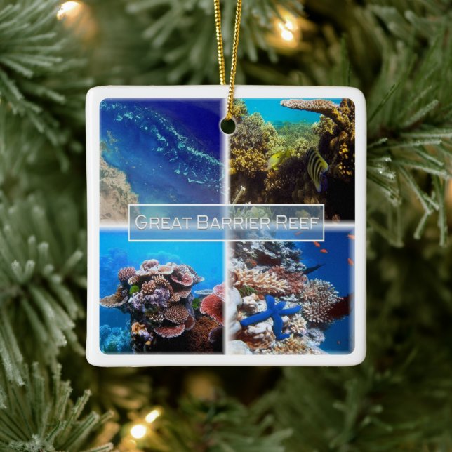 zAU011 THE GREAT BARRIER REEF, Australien, Keramikornament (Baum)