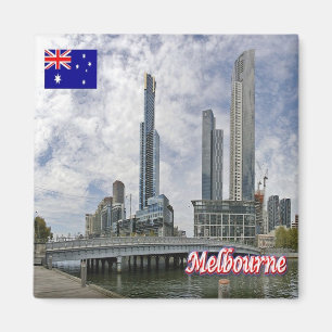 zAU042 MELBOURNE, Queens Bridge, Australien, Kühls Magnet