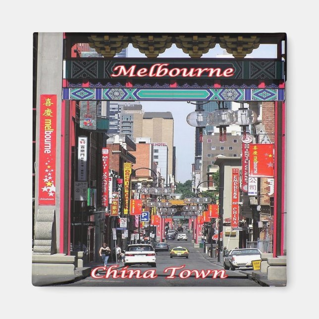 zAU060 MELBOURNE, China Town, Australien, Kühlschr Magnet (Vorne)