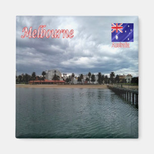 zAU070 MELBOURNE, Australien, Ozeanien Kühlschrank Magnet