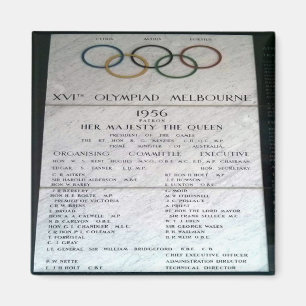 zAU080 1956 XVI Olympiad MELBOURNE, Kühlschrank Magnet