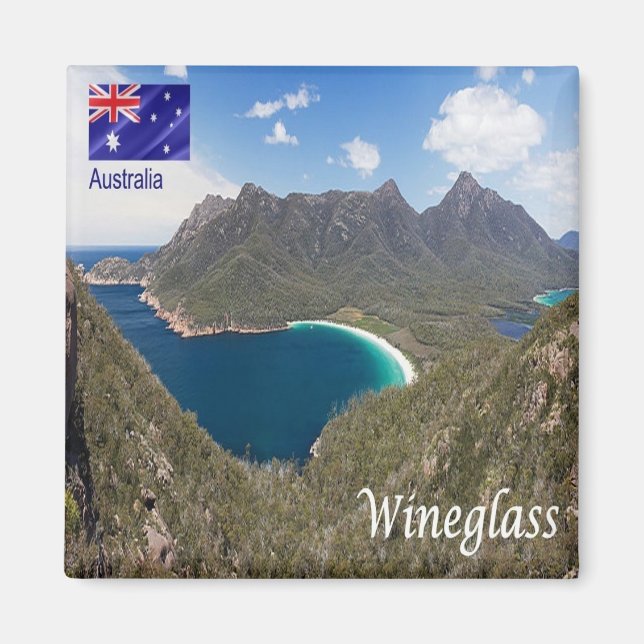 zAU087 WENEGLASS BAY, Australien, Ozeanien, Kühlsc Magnet (Vorne)