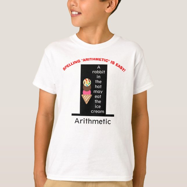 Zauber-Arithmetic-Zauberhutte-Eiscreme T-Shirt (Vorderseite)