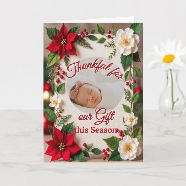 'Zauber der Kindheit' Falz-Grußkarte Karte (Kleine Pflanze)