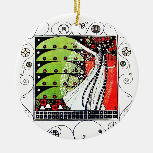 ZAUBER DES FRÜHJAHRES KERAMIKORNAMENT (Vorne)