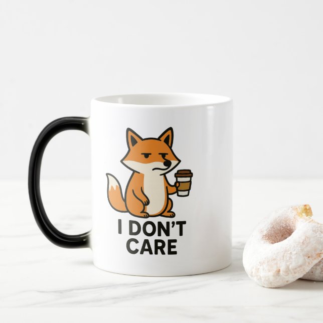 Zauber-Fuchs-Tasse Verwandlungstasse (Mit Donut)