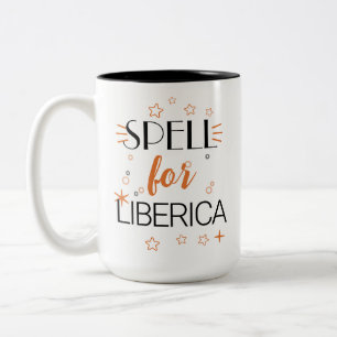 Zauber für Liberica seltene Hexenkaffee Halloween Zweifarbige Tasse