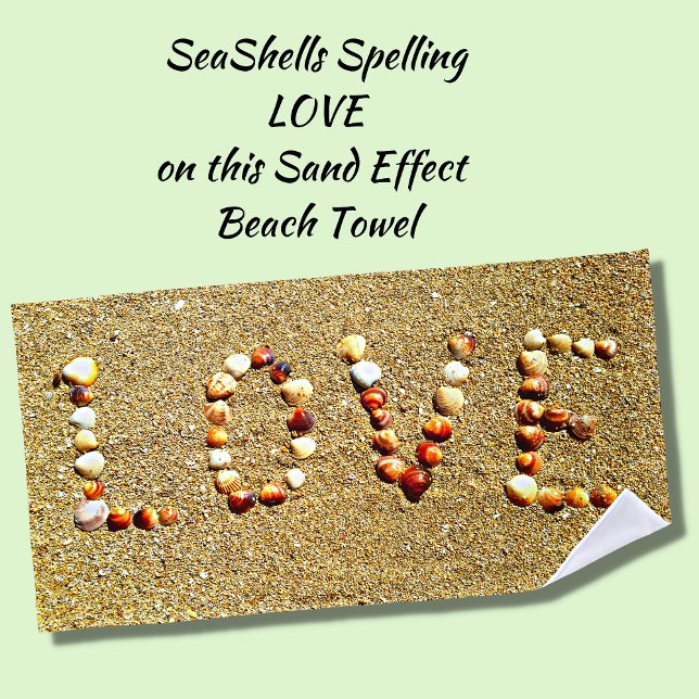 Zauber-LIEBE auf Sand-Effekt Strandtuch (Von Creator hochgeladen)