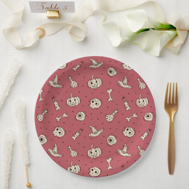 Zauber und Skelette Papier Teller (Hochzeit)