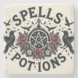 Zauber und Tränke Steinuntersetzer