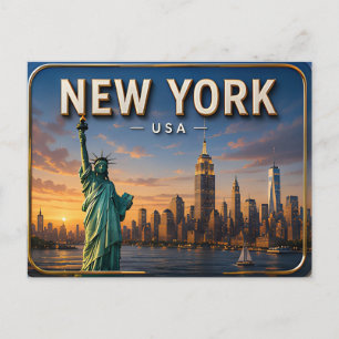 Zauber von New York City Postkarte