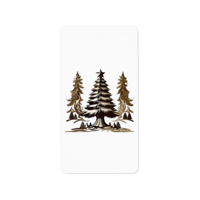 Zauberbaum Adressaufkleber (Vorne)