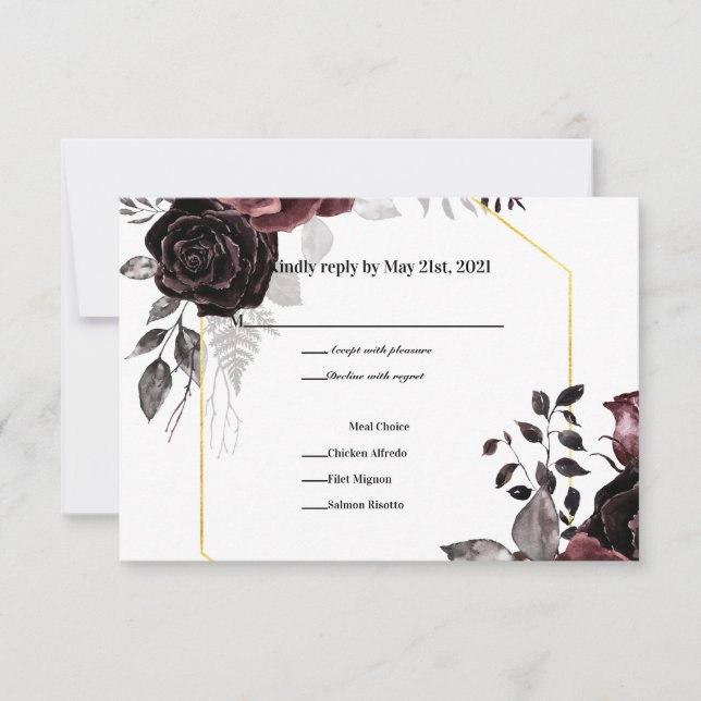 Zauberblüte RSVP Karte (Vorderseite)