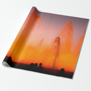 Zauberbrunnen von Montjuic, Barcelona, Spanien. Na Geschenkpapier