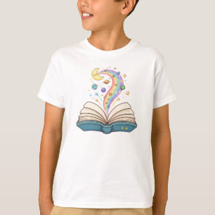 Zauberbuch Regenbogen - Süßes Lesemagie T-Shirt