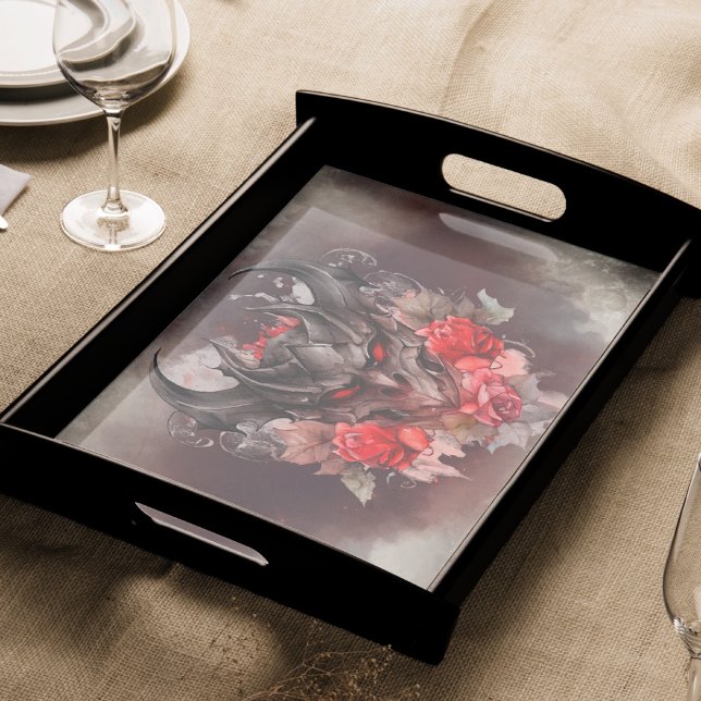 Zauberei | Rotes Mit Augen Smoky-Demon-Tier mit Ro Seidenpapier (Von Creator hochgeladen)