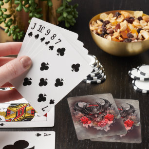 Zauberei   Rotes Mit Augen Smoky-Demon-Tier mit Ro Spielkarten