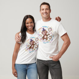Zauberer Affe Magier – Süßer mystischer Affe mit Z T-Shirt
