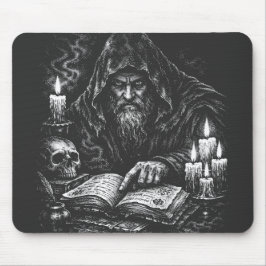 Zauberer beim Studium des Grimoire — von BurnsInHe Mousepad