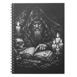 Zauberer beim Studium des Grimoire — von BurnsInHe Notizblock