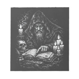 Zauberer beim Studium des Grimoire — von BurnsInHe Notizblock