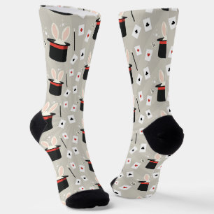 Zauberer Bunny Zylinder Zauberstab Socken