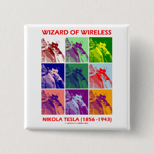Zauberer des Radioapparates (Nikola Tesla neun Button