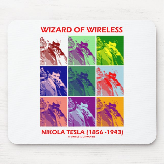 Zauberer des Radioapparates (Nikola Tesla neun Mousepad (Vorne)