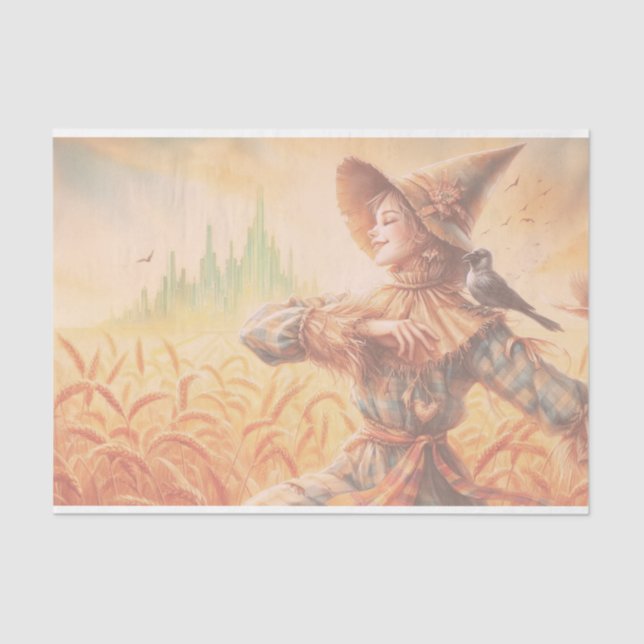 Zauberer für Oz - Dekopapier für Scarecrow Seidenpapier (Vorderseite)