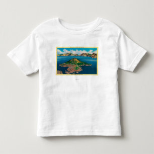 Zauberer-Insel Llao CliffCrater vom See ODER Kleinkind T-shirt