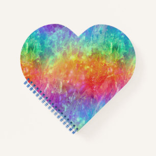 Zauberer - lebhafter Regenbogen aus Kristall: Notizbuch