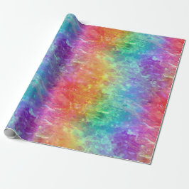 Zauberer - lebhafter Regenbogenriss ombre: Geschenkpapier