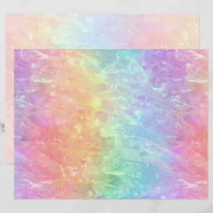 Zauberer - lebhafter Regenbogenriss ombre: Papier