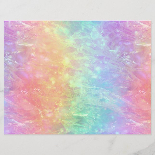 Zauberer - lebhafter Regenbogenriss ombre: Papier (Vorderseite)