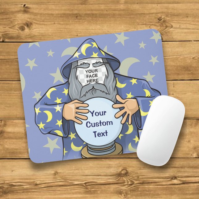 Zauberer mit Gesicht Mousepad (Von Creator hochgeladen)