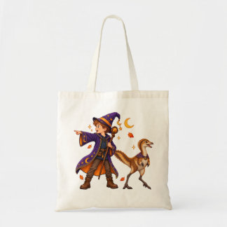 Zauberer & Mononykus Halloween Tragetasche