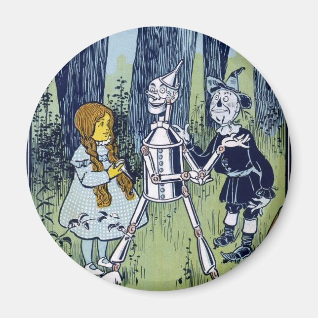 Zauberer Oz Dorothy Tin Woodsman Scarecrow Magnet (Vorne)
