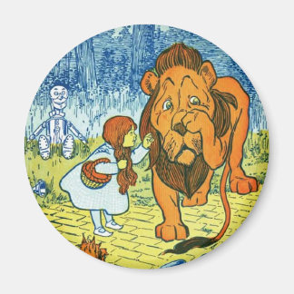 Zauberer Oz Dorothy und die feige Löwe Magnet