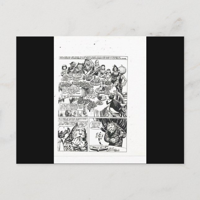 Zauberer Oz (Land Oz) Dorothy Ozma Scarecrow Postkarte (Vorderseite)