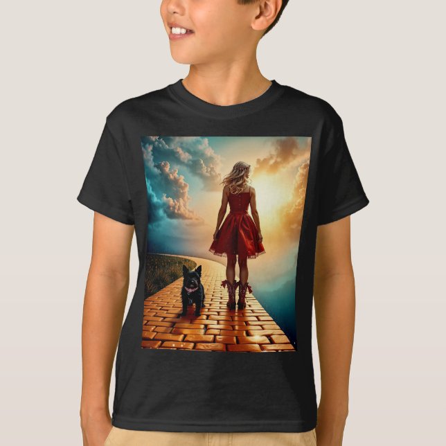 Zauberer Oz - Moderner Stil T-Shirt (Vorderseite)